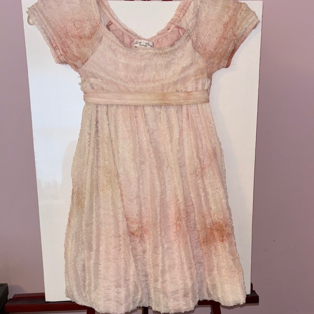 Pink Cap Sleeve Scoop Neck Casual Sundress